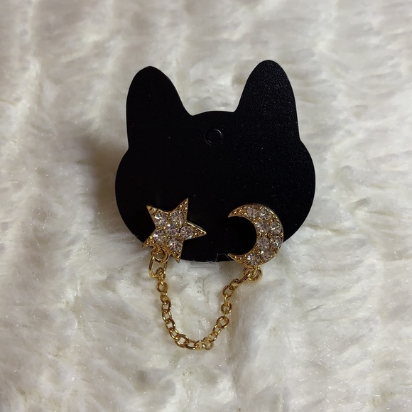 3 for 10 EARRINGS - single ear star moon - Picture 3 of 3